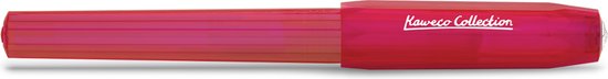 Kaweco - Vulpen Perkeo INFRARED - MEDIUM - Tin Box long - Clip Silver - Dispenser Twist & Out with 8 colours cartridges - doosje zwarte Vulpeninkt
