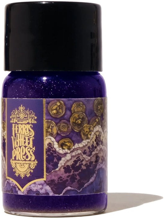 Ferris Wheel Press - schrijfinkt - klein flesje 10cc - FerriTales | The King Midas - Tides of Midas Ink 10ml