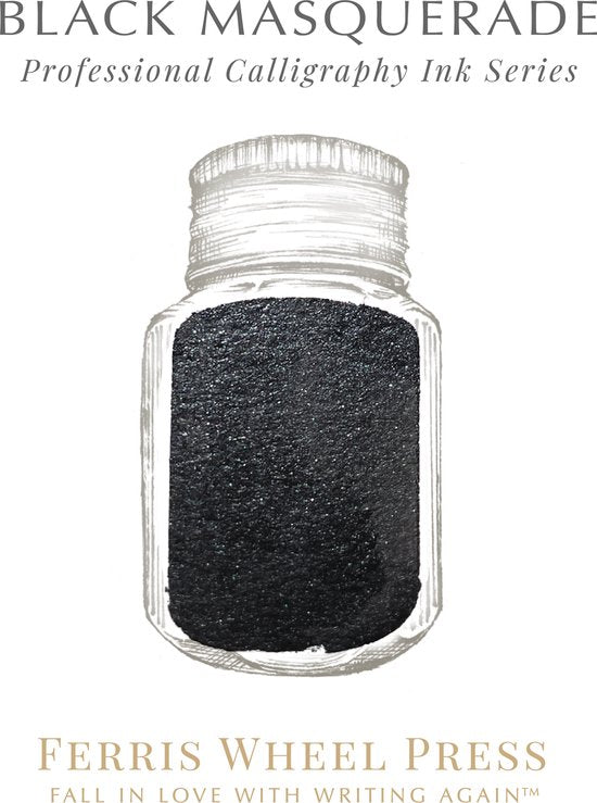 Ferris Wheel - Calligraphy inkt - 28ml - Black Masquerade
