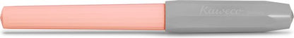 Kaweco - 1 Vulpen met Clip - Perkeo Cotton Candy Grey Pink - Roze/Grijs - Medium - Turkoise Twister - Doosje vullingen