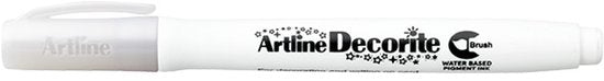 Artline - Decorite Brush - Metallic Markers set van 4 - wit - zilver - goud - brons
