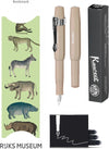 Kaweco - Vulpenset - 4delig - Vulpen Sport Skyline Macchiato Fountain Pen - Breed - Nostalgic Octagonal Clip Chrome - Doosje zwarte vullingen - Bekking & Blitz Boekenlegger -nr26