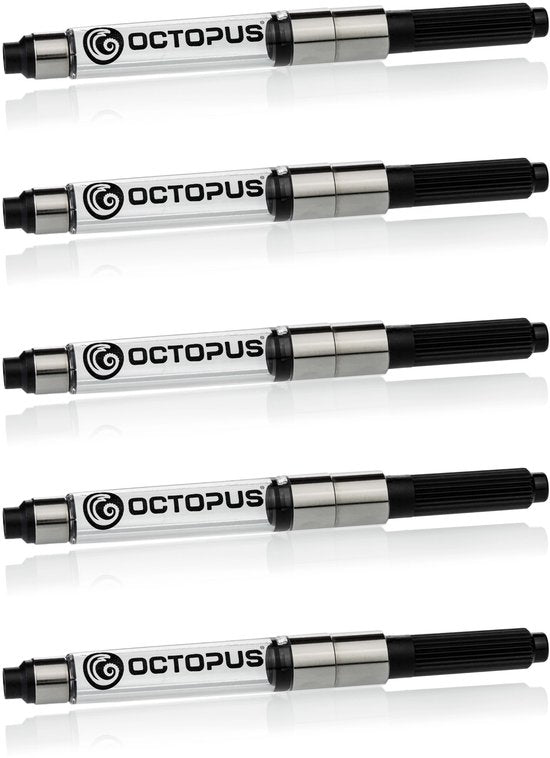 Octopus - 5 stuks - Converter - Zuigerconverter voor vulpen - standaard converter met een opening van 2,6 mm