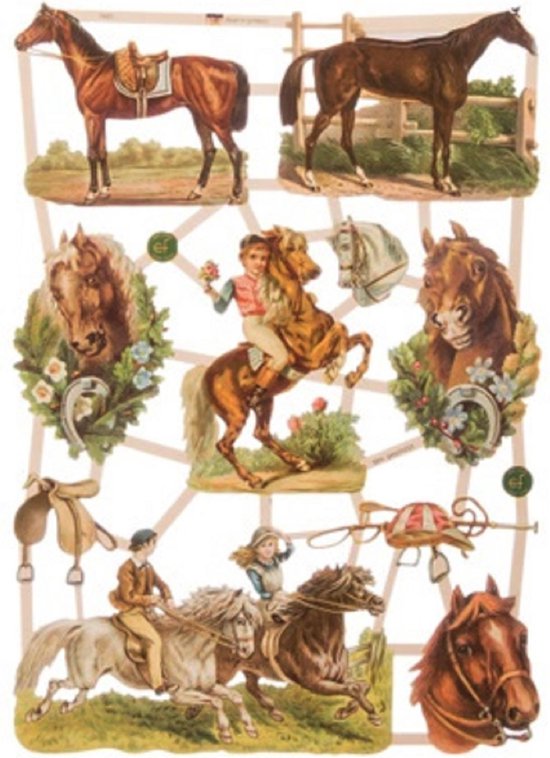 Poëzieplaatjes - 6 vellen - plaatjes - hobby - creatief - decoupage - knutselen - scrapboek