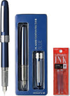 Platinum Japan - Plaisir Fountain Pen - FIJN - Vulpen - Blauw - penpunt: fijn 03 - Met extra navullingen Rood