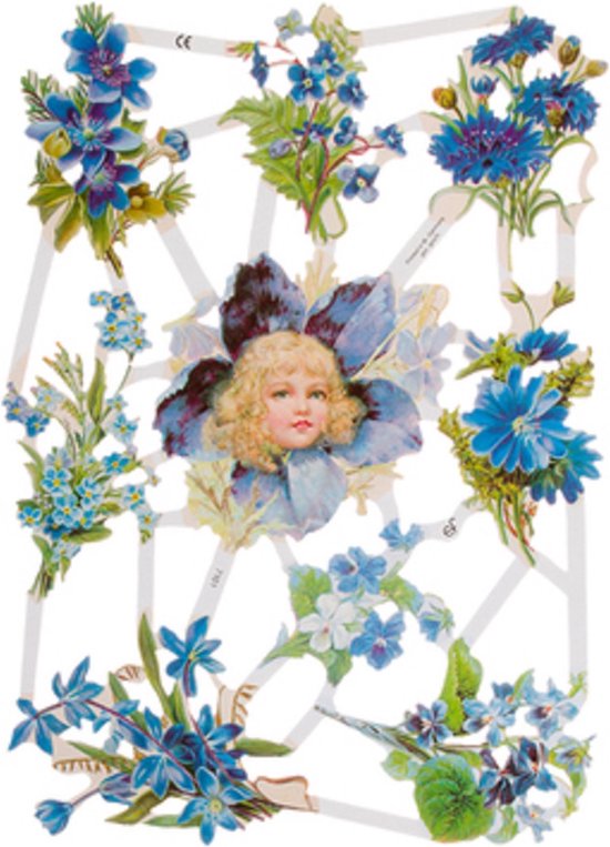 Poëzieplaatjes - 6 vellen - plaatjes - hobby - creatief - decoupage - knutselen - scrapboek met boerderijdieren - katten - vlinders - vogels - bloemen