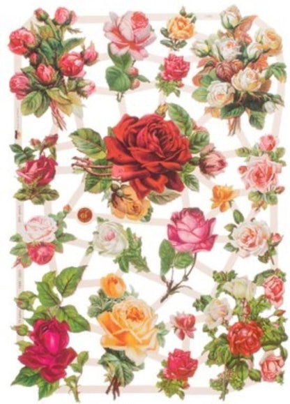 Poëzieplaatjes - 6 vellen - Vlinders, Bloemen, Poezen en Vogels. - 5 - Leuk voor o.a. Poëziealbum, bulletjournal, scrapbooking en het maken van kaarten