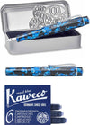 Kaweco - ART SPORT VULPEN - Pebble Blue - zwart-blauw - Medium - Met extra doosje blauwe vullingen