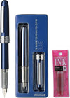 Platinum Japan - Plaisir Fountain Pen - FIJN - Vulpen - Blauw - penpunt: fijn 03 - Met extra navullingen Roze