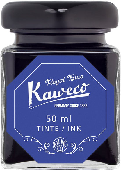 Kaweco - Ink bottle - Royal Blue - potje vulpeninkt - Blauwe originele Kaweco-inkt in 50 ml glas Royal Blue