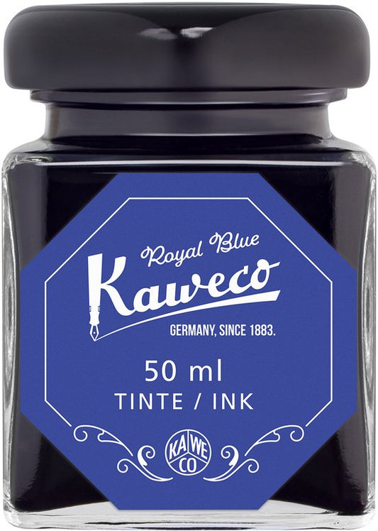 Kaweco - Ink bottle - Royal Blue - potje vulpeninkt - Blauwe originele Kaweco-inkt in 50 ml glas Royal Blue