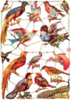 Poëzieplaatjes - Serie 1O - 6 vellen - plaatjes - hobby - creatief - decoupage - knutselen - scrapboek - met Vlinders - VOGELS - BLOEMEN - VLINDERS - KONIJNEN
