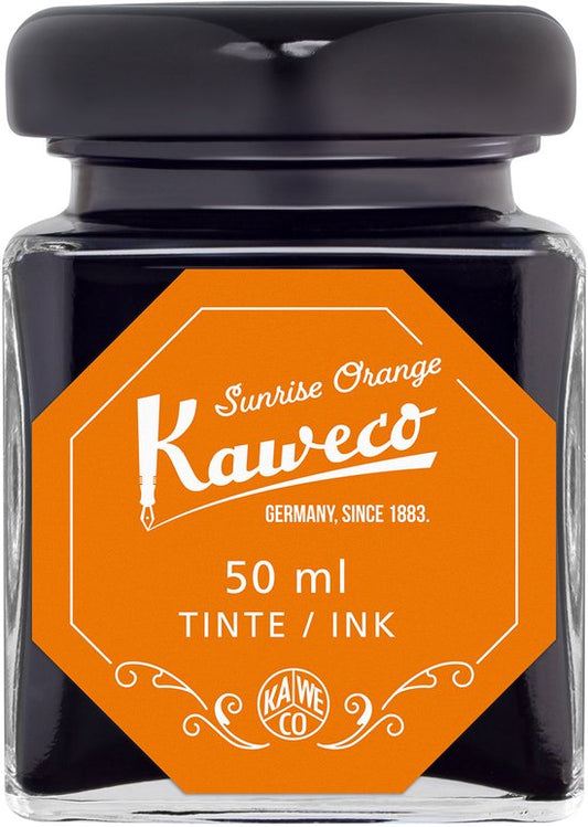 Kaweco - Ink bottle - Sunrise Orange - potje vulpeninkt - Oranje originele Kaweco-inkt in 50 ml glas