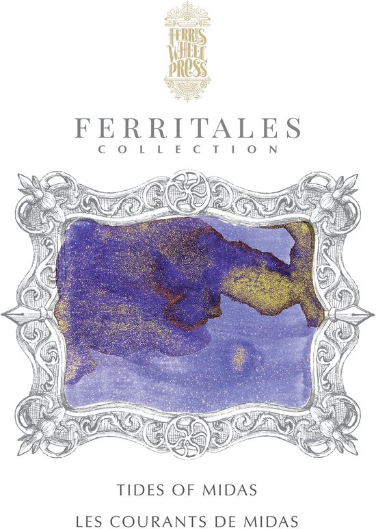 Ferris Wheel Press - schrijfinkt - klein flesje 10cc - FerriTales | The King Midas - Tides of Midas Ink 10ml
