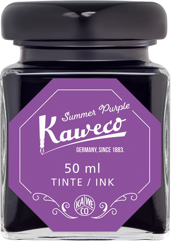 Kaweco - Fountain Pen - Special Dip Pen Black - in vintage blik - Potje inkt Summer Purple 60cc