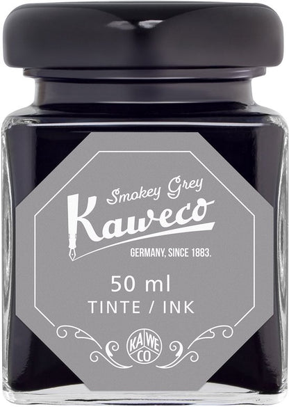 Kaweco - Fountain Pen - Special Dip Pen Black - in vintage blik - Potje inkt Smokey Grey 60cc