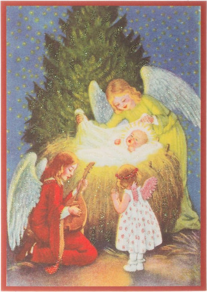 Nostalgische kerstkaarten - 12 stuks - Klassieke Vintage afbeeldingen - Winter - Sneeuw - Feestelijk - Jaarwisseling - Oude Brocante kerstkaarten