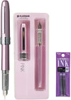 Platinum Japan - Plaisir Fountain Pen - FIJN - Vulpen - Roze - penpunt: fijn 03 - Met extra navullingen Paars