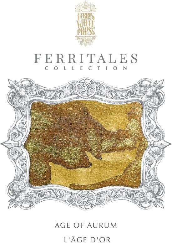 Ferris Wheel Press - schrijfinkt - klein flesje 10cc - FerriTales | The King Midas - Age of Aurum Ink 10ml