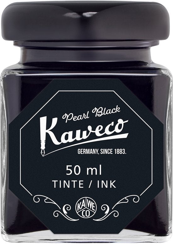 Kaweco - Ink bottle - Pearl Black - potje vulpeninkt - Zwarte originele Kaweco-inkt in 50 ml glas