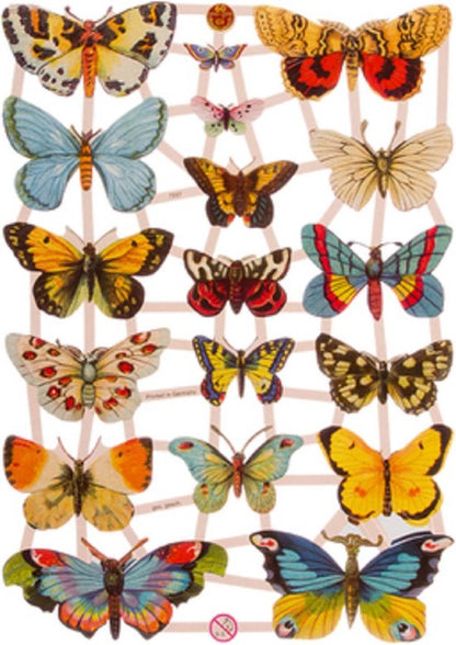 Poëzieplaatjes - 6 vellen - Bloemen - Vlinders - Vogels - Konijnen - Boerderijdieren - Honden - Poëziealbum - hobby - creatief - bulletjournaal - vriendenboek - dagboek - decoupage - knutselen - scrapbook