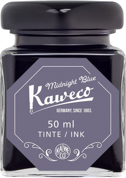Kaweco - Fountain Pen - Special Dip Pen Black - in vintage blik - Potje inkt Midnight Blue 60cc