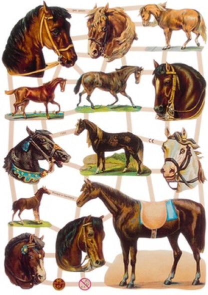 Poëzieplaatjes - 6 vellen - plaatjes - hobby - creatief - decoupage - knutselen - scrapboek
