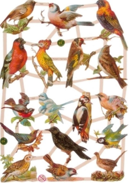 Poëzieplaatjes - 6 vellen - Poezen, Honden, Vissen, Vogels, Paarden, Konijnen.- Dieren Plaatjes - Leuk voor o.a. Poëziealbum, bulletjournal, scrapbooking en het maken van kaarten