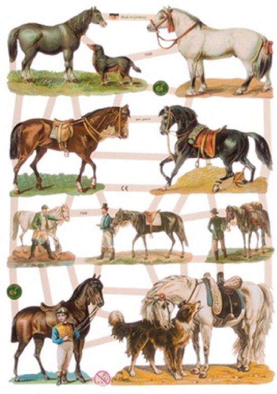 Poëzieplaatjes - 6 vellen - plaatjes - hobby - creatief - decoupage - knutselen - scrapboek