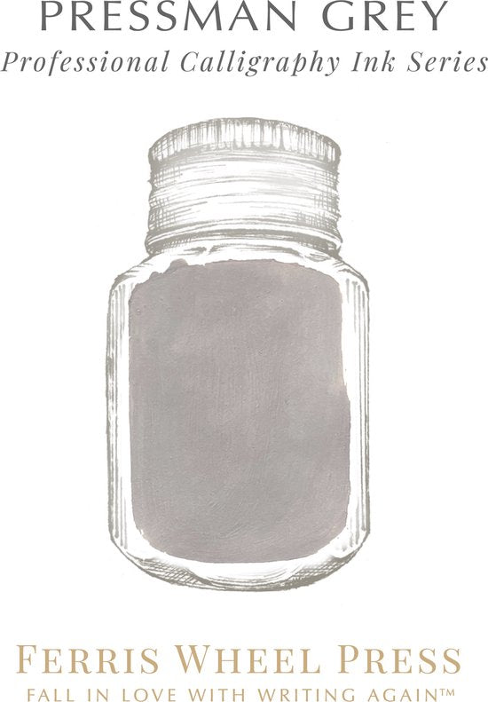 Ferris Wheel Press - Calligraphy Inkt - 28ml - Pressman Grey