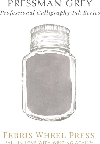 Ferris Wheel Press - Calligraphy Inkt - 28ml - Pressman Grey