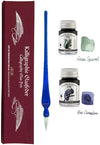 Octopus - Art Material - Glaspen Blauw - 2 Potjes inkt 10ml - Green Squirrel - Blue Chameleon