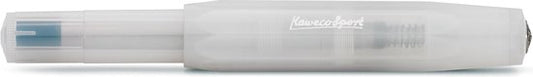 Kaweco - FROSTED SPORT COCONUT Fountain Pen - Fine - Oktogonal Clip Chrome - Doosje Vullingen