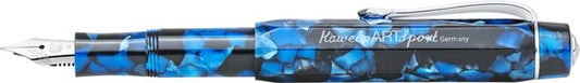 Kaweco - ART SPORT VULPEN - Pebble Blue - zwart-blauw - Fine - Met extra doosje blauwe vullingen