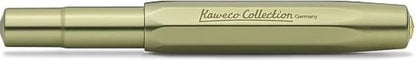 Kaweco Cadeauset - Kaweco Collection AL Sport Olivine - Vulpen - Nostalgic Octagonal Clip Vergoldet - Extra Breed - Vintage blikje - Extra Doosje Vullingen