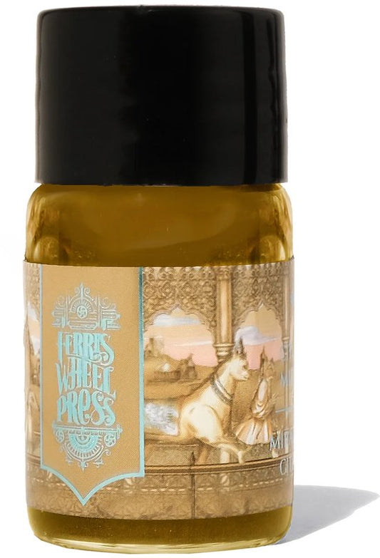 Ferris Wheel Press - schrijfinkt - klein flesje 10cc - FerriTales | Bestiary Series - Citrine Mirage Ink 10ml