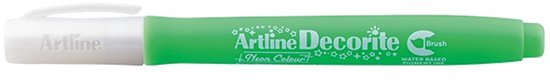 Toma Artline Decorite Brush Marker - Levendig Neongroen