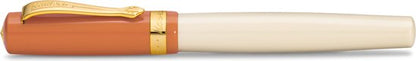 Kaweco - Vulpen - Kaweco STUDENT Fountain Pen 70's Soul - Oranje Ivory - Met extra doosje vullingen - Extra Breed