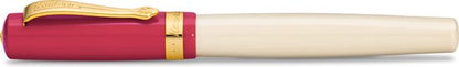 Kaweco - Vulpen - Kaweco STUDENT Fountain Pen 30’s Blues - Rood Ivory - Met extra doosje vullingen - Extra Breed