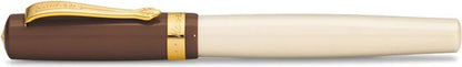 Kaweco - 1 Vulpen - Kaweco STUDENT Fountain Pen 20’s Jazz - Bruin Ivory - Met extra doosje vullingen - Extra Fine