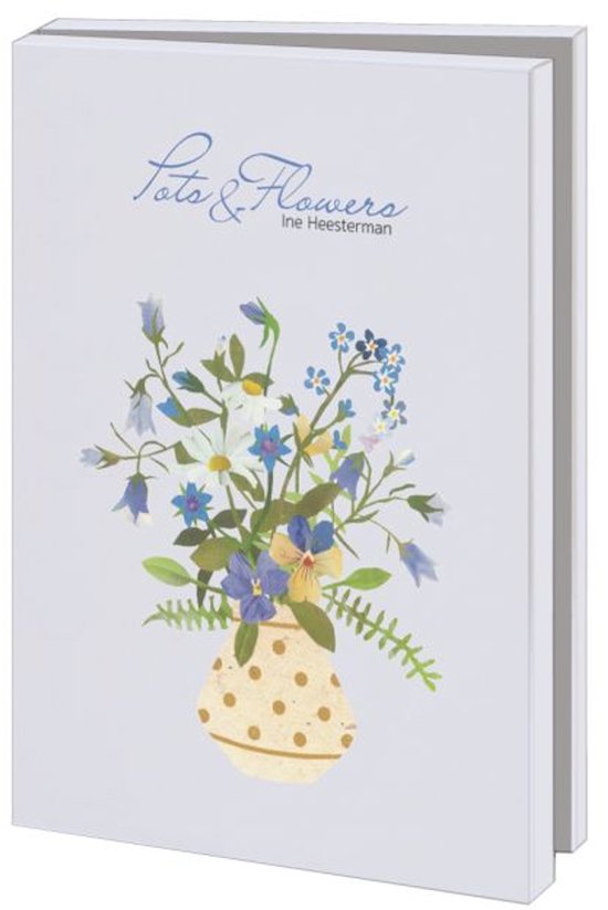 Kaartenmapje met env, groot: Pots & Flowers, Ine Heesterman