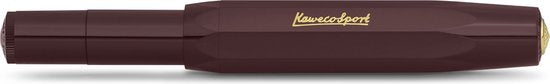 Kaweco - Vulpen - CLASSIC SPORT Burgundy Fountain Pen - Breed - Doosje Vullingen