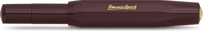Kaweco - 1 Vulpen - CLASSIC SPORT Burgundy Fountain Pen - Extra Fine - Doosje Vullingen
