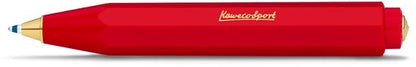 Kaweco - Cadeau - pennenset- (6delig) - Etui - Vulpen Breed met Clip - Balpen - Rood - Inktpatronen - Balpenvullingen Blauw Medium
